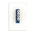 Garbot LC 4x Female-to-Female Fiber Adapter Module White BN4900-LCX4