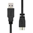 ProXtend Regular USB 2.0 σε micro USB καλώδιο, Μαύρο, 1 m