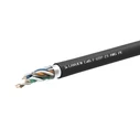 Lanview Cat6 U/UTP Εξωτερικού Χώρου Καλώδιο Ethernet 305m Μαύρο (LVN-CAT6PE-FUTP-305M)