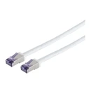 Lanview S/FTP Cat.6a (Gigabit) Καλώδιο Δικτύου Ethernet 2m Λευκό - LVN-CAT6A-FLEX-2MWH