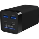 eStuff Βάση Φόρτισης 65W με 2xUSB-A & 2xUSB-C Μαύρο (ES635200)