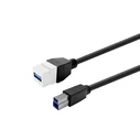 Keystone USB 3.0 A θηλυκό σε USB 3.0 B αρσενικό - Λευκό