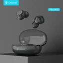 Bluetooth Handsfree Celebrat με Θήκη φόρτισης TWS-W32, True Wireless, μαύρα