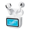 Celebrat W76 Earbud Bluetooth Handsfree Ακουστικά με Θήκη Φόρτισης Λευκά