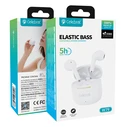 Celebrat W79 Earbud Bluetooth Handsfree Ακουστικά με Θήκη Φόρτισης Λευκά