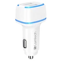 Φορτιστής Αυτοκινήτου Lamtech 2xUSB 2,4A for MOBILE PHONES WHITE