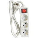 Πολύπριζο Ασφαλείας Lamtech with Switch 3 OUTLETS White 3M