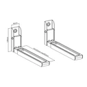 Βάσεις Gembird Universal HEAVY DUTY STEEL WALL BRACKETS 30 KG WHITE