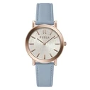 Γυναικείο Ρολόι Furla Ww00003005L3 (38mm) Δερμάτινο Λουράκι Μπλε