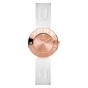 Γυναικείο Ρολόι Furla Ww00004005L3 (30mm) Δερμάτινο Λουράκι Λευκό