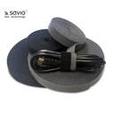 Δεματικά Καλωδίων Savio Tape, Velcro, Black, 10m OC-01/B 1 pc