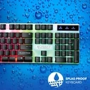 Πληκτρολόγιο Ενσύρματο Alcatroz SPILL PROOF Gaming With BACKLIGHT EFFECTS