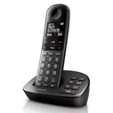 Ασύρματο Τηλέφωνο Philips XL4951DS/34 ελληνικό μενού, τηλεφωνητής, μαύρο