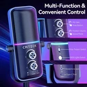 Μικρόφωνο Cmteck Επιτραπέζιο Xm600, Omnidirectional/Καρδιοειδές, Usb, Rgb Led, Μαύρο