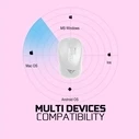 Ποντίκι Ασύρματο Alcatroz SILENT AIRDUO 7X Wireless/BT WHITE