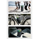 USAMS φορητό ηχείο YX018 με LED φωτισμό, 2x5W, Bluetooth, 1500mAh, μαύρο