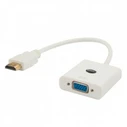 Αντάπτορας HDMI Savio CL-27B to VGA (D-Sub) White