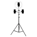 Φωτιστικό Δαχτυλίδι LED Zd67D Με Τρίποδα, Φ30Cm, 11W, RGB