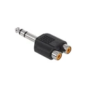 Default Brand Audio Adapter 6.35mm Stereo to 2x RCA M F