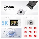 SJcam ZV200 Compact Φωτογραφική Μηχανή 12MP Οπτικού Ζουμ 16x Μαύρη