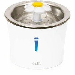 Σιντριβάνι Κατοικίδιων Ζώων Catit Λευκό Πλαστική ύλη/Ανοξείδωτο ατσάλι 