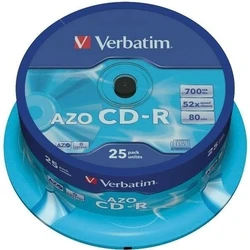 CD-R Verbatim CD-R AZO Crystal 25 Μονάδες