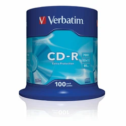 CD-R Verbatim 43411 52x 700 MB (100 Μονάδες) 
