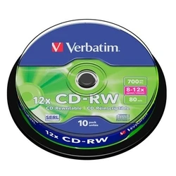 CD-RW Verbatim x10 700 MB 12x