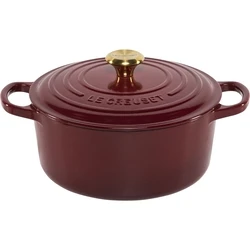 Le Creuset Signature Κατσαρόλα Στρογγυλή 22 εκ. Garnet