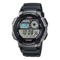 Ανδρικό Ρολόι Casio WORLD TIME ILLUMINATOR Μαύρο (? 43 mm)