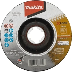 Makita Σκληρότροχος Λείανσης INOX 125x6mm