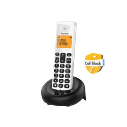 Alcatel E260 EWE Cordless Phone with Call Blocker, White