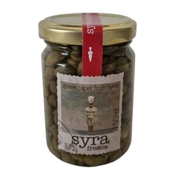 Savory Delicacies Syra Fresca Greek Caper From Syros Glass Jar 125g