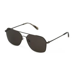 Zadig & Voltaire Ανδρικά Γυαλιά Ηλίου με Γκρι Μεταλλικό Σκελετό και Μαύρο Φακό SZV304 0568