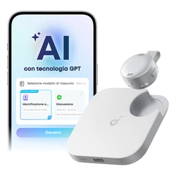 Anker soundcore Work Λευκό – Φορητός AI Ηχογραφητής / Συσκευή Σημειώσεων