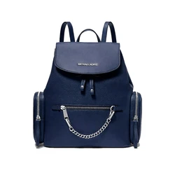 Michael Kors Michael Σετ Υφασμάτινη Γυναικεία Τσάντα Πλάτης Μπλε 35F1STTB6L-NAV