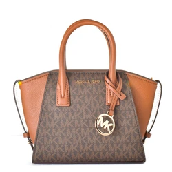Michael Kors Υφασμάτινη Γυναικεία Τσάντα Ώμου Καφέ 35F4G4VC0B-BRO
