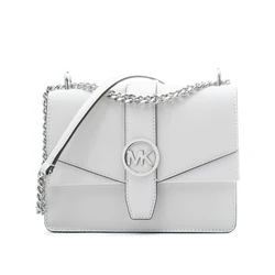 Michael Kors Δερμάτινη Γυναικεία Τσάντα Ώμου Λευκή 35S5SGRC1L-OPT