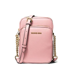 Michael Kors Michael Σετ Δερμάτινη Γυναικεία Τσάντα Ώμου Ροζ 35H3GTVC2L-POW
