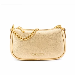 Michael Kors Υφασμάτινη Γυναικεία Τσάντα Ώμου Χρυσή 35F5G1QC5M-PAL
