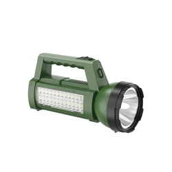 Rechargeable LED Flashlight with Side Light 24 SMD DP-7325 DP Green
