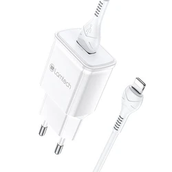 Φορτιστής Πρίζας Lamtech Charger QC3.0 18W With Lightning Cable 1M WHITE
