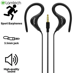 Handsfree Ακουστικά Lamtech SPORT With MIC Black