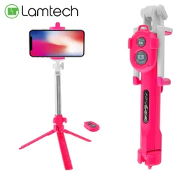 Τρίποδο Κινητών Lamtech 2in1 & SELFIE STICK ROSE RED