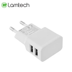 Φορτιστής Πρίζας Lamtech Travel Charger 2.4A With 2xUSB WHITE