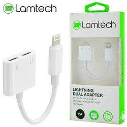 Αντάπτορας USB Lamtech DUAL Lightning 4 IN 1 2A