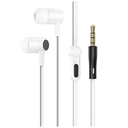 Handsfree Ακουστικά Lamtech With MIC 3,5mm JACK WHITE