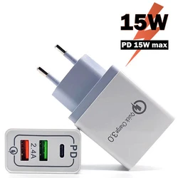 Φορτιστής Πρίζας Lamtech Quick Charger 15W HIGH SPEED, QC3.0 and Type-C