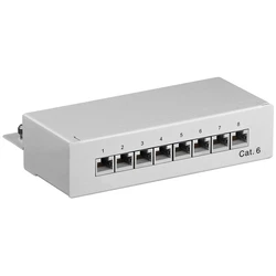 Patch Panel Goobay 93047 CAT6 Ethernet 8Port STP Grey
