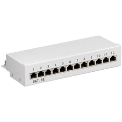 Patch Panel Goobay 93041 CAT5E Ethernet 12Port STP Grey